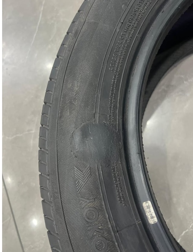 Резина Йокохама б/у Резина б/у Йокохама с запаянным боковым порезом