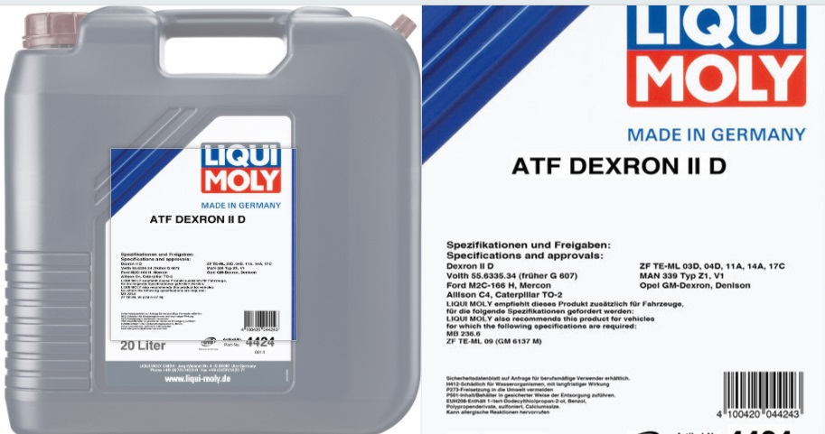 Liqui Moly ATF Dexron II D Минеральное трансмиссионное масло для АКПП