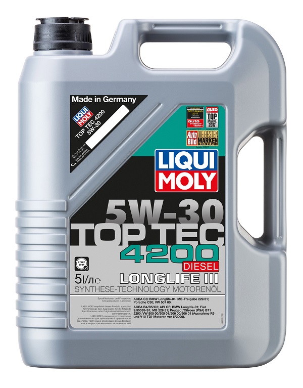 Liqui Moly Top Tec 4200 Diesel 5W30 синтетическое дизельное моторное масло