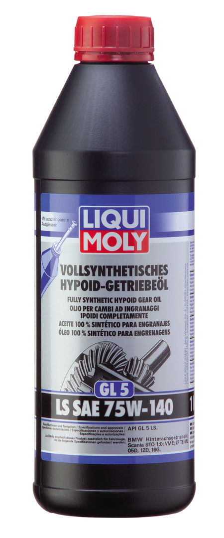 Liqui Moly LS 75W140 (GL-5) Синтетическое масло для трансмиссии и мостов