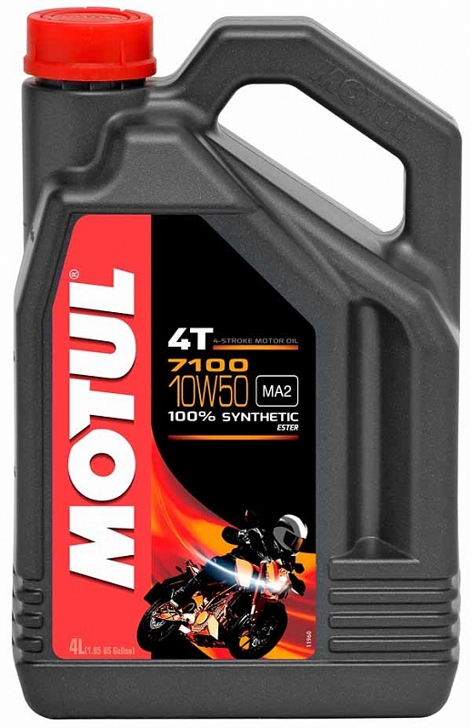 Моторное масло Motul 7100 4T 10W50 синтетическое 4л