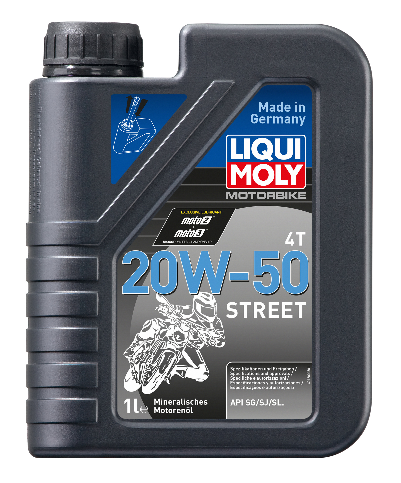 Масло моторное Liqui Moly Motorbike 4T Street 20W50  минеральное 1л