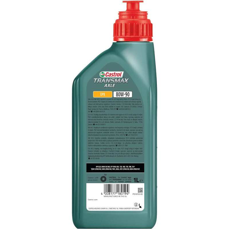 Масло трансмиссионное Castrol Transmax Axle EPX 80W90 минеральное 1 л