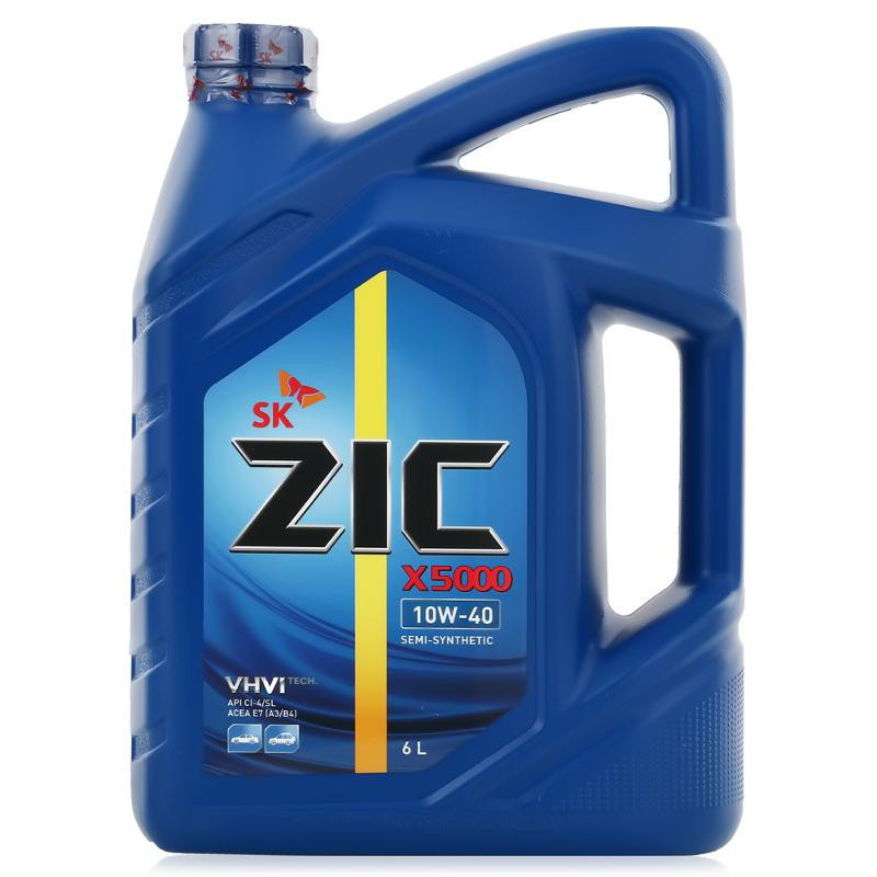 Моторное масло ZIC X5000 10W40 полусинтетическое 6л