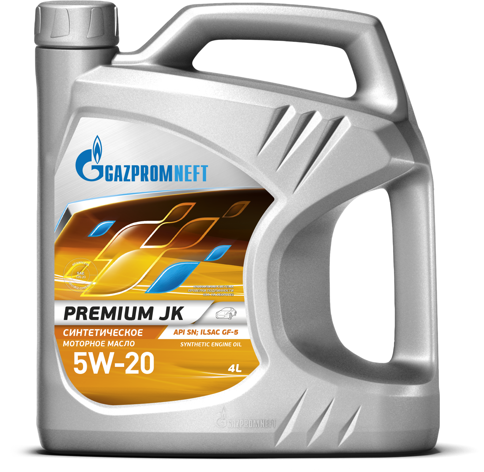 Масло моторное Gazpromneft (Газпром) Premium JK 5W20 4л синтетическое