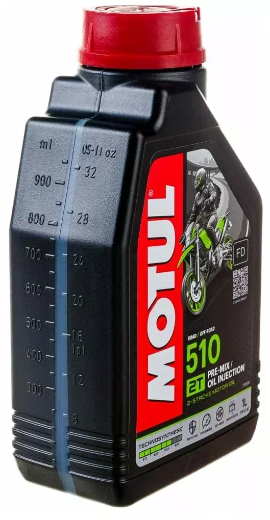 Motul 510 2T - Полусинтетическое моторное масло для мототехники 1л.