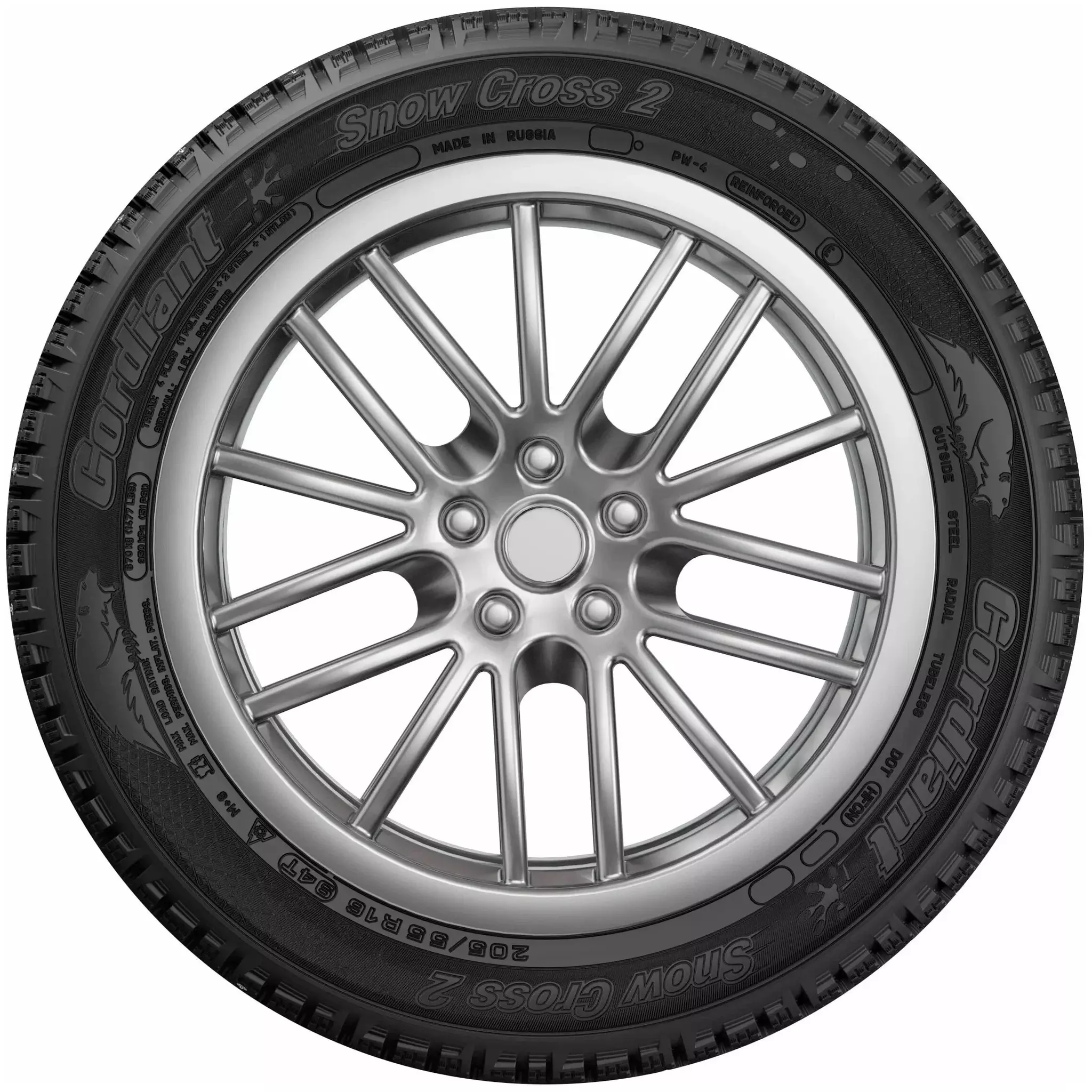 Шина Cordiant Snow Cross 2 PW-4 116T SUV R17 265/65 шипованная