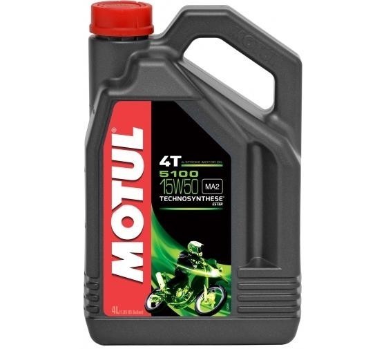 Моторное масло Motul 5100 4T 15W50 полусинтетическое 4л