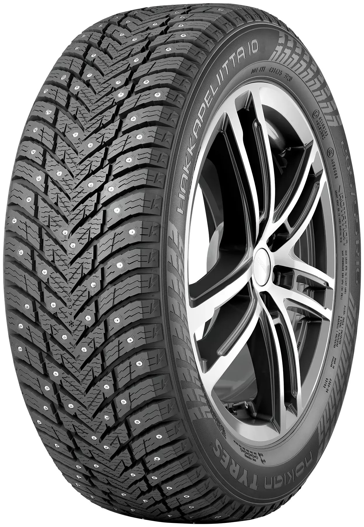 Шина Nokian Tyres Hakkapeliitta 10p SUV 111T XL R19 255/55 шипованная