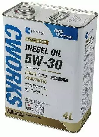 Масло моторное CWORKS SUPERIA DIESEL OIL 5W-30 синтетическое 4 л