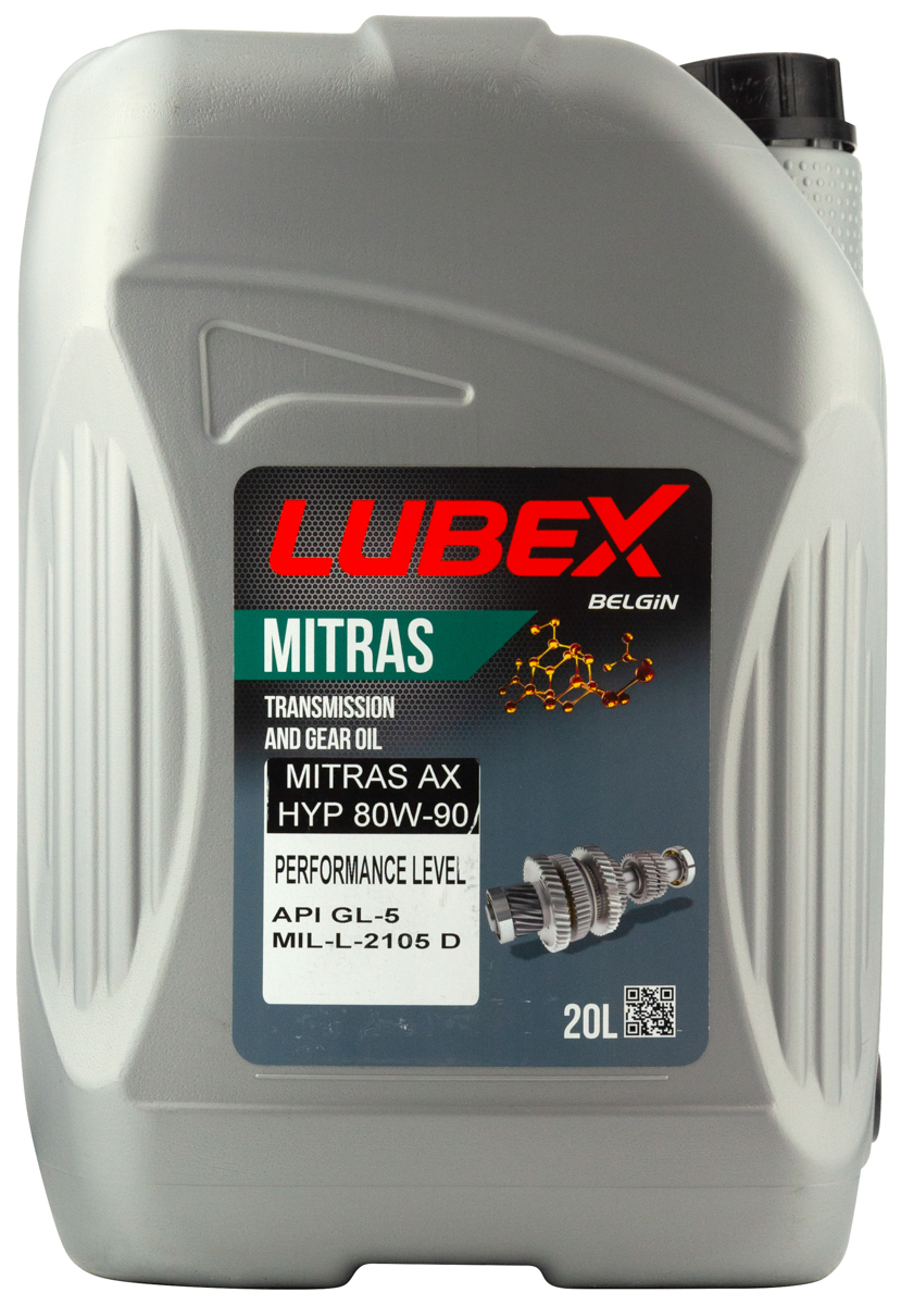 Трансмиссионное масло Lubex Mitras AX HYP 80W90 минеральное 20л