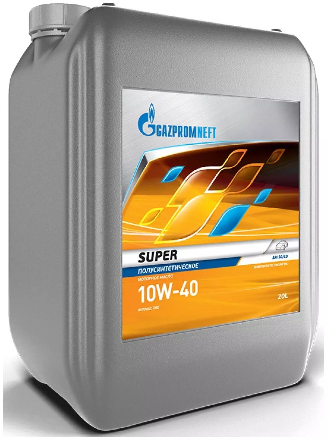 Синтетическое моторное масло Газпромнефть Super 10W-40, 20 л