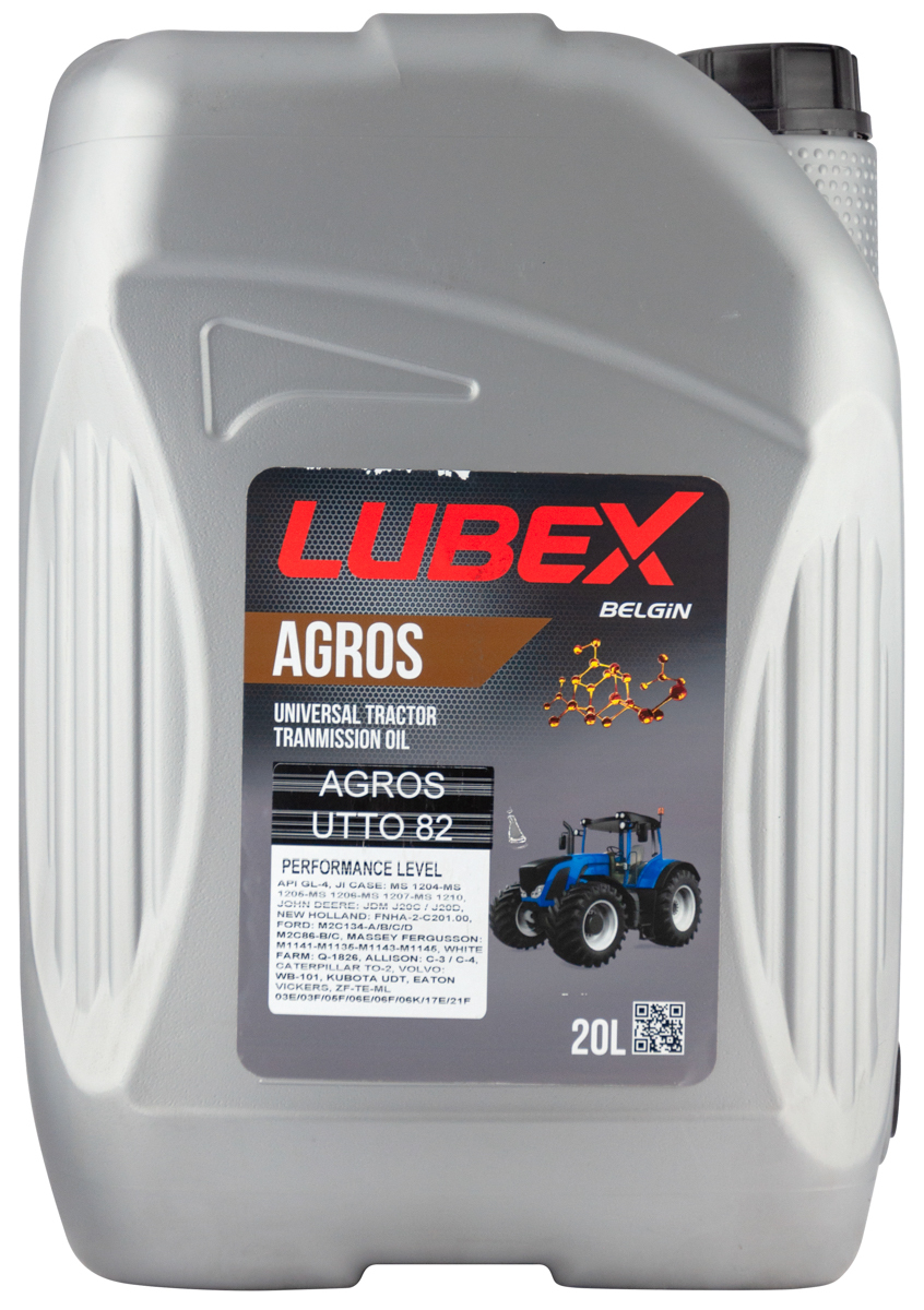 Трансмиссионное масло LUBEX AGROS UTTO 82 10W-30 GL-4 минеральное 20л