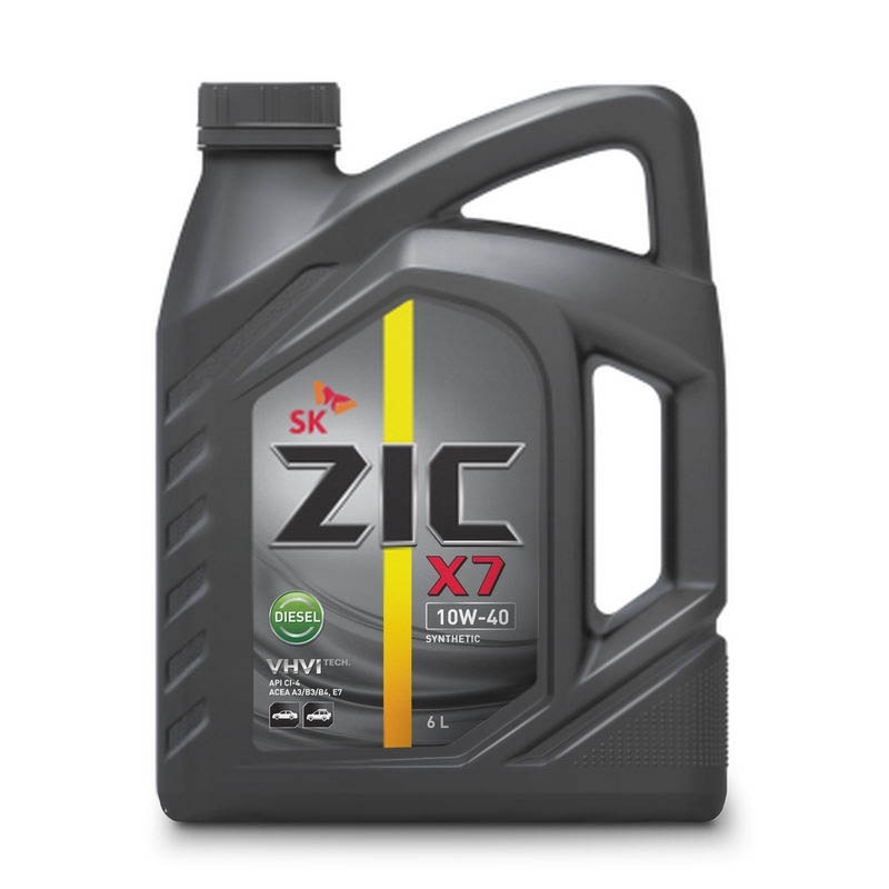 Моторное масло Zic X7 Diesel 10W40 синтетическое 6л