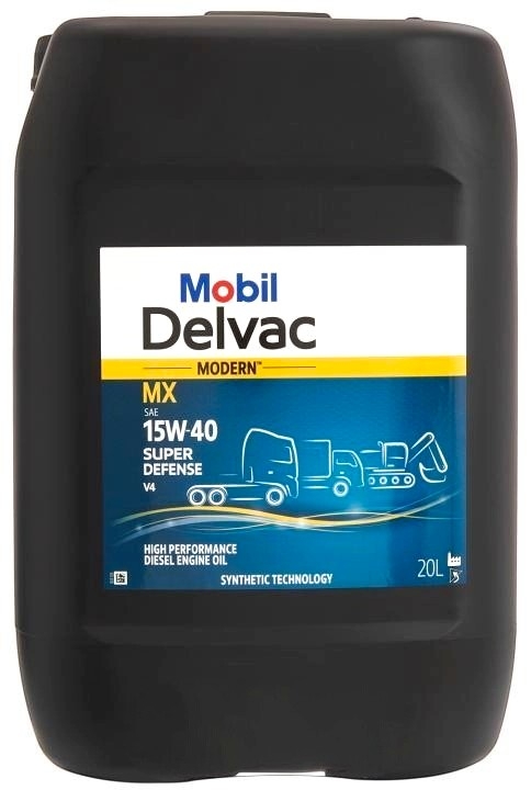 Масло моторное MOBIL Delvac Modern Super Defense V4 15W-40, минеральное, 20 л
