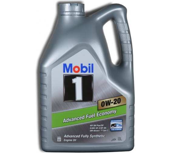 Моторное масло Mobil 1 0W20 синтетическое 5л