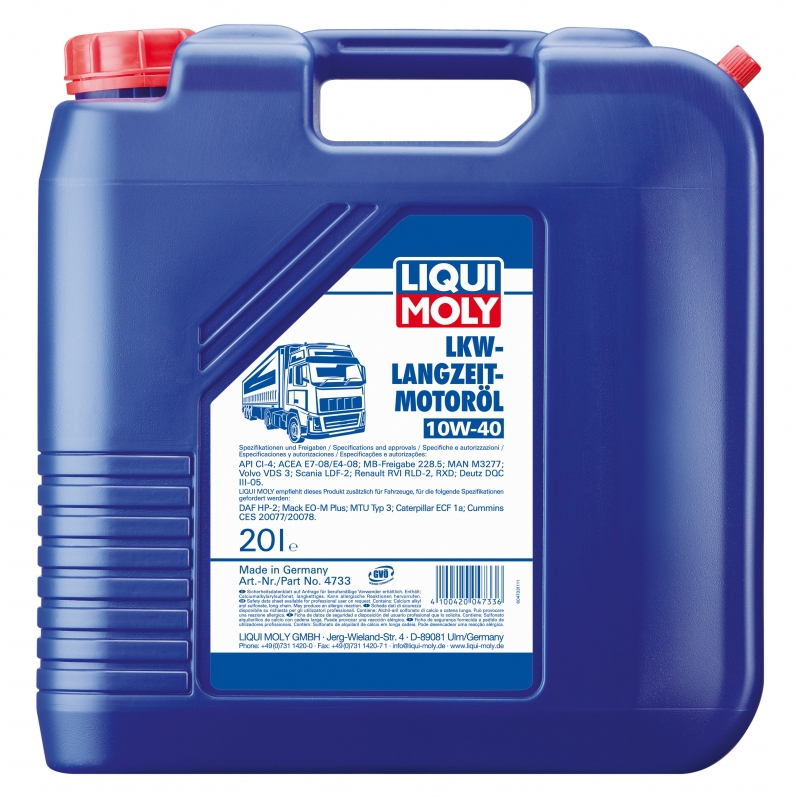 Грузовое моторное масло Liqui Moly LKW Langzeit Motoroil 10W40 Basic Синтетическое