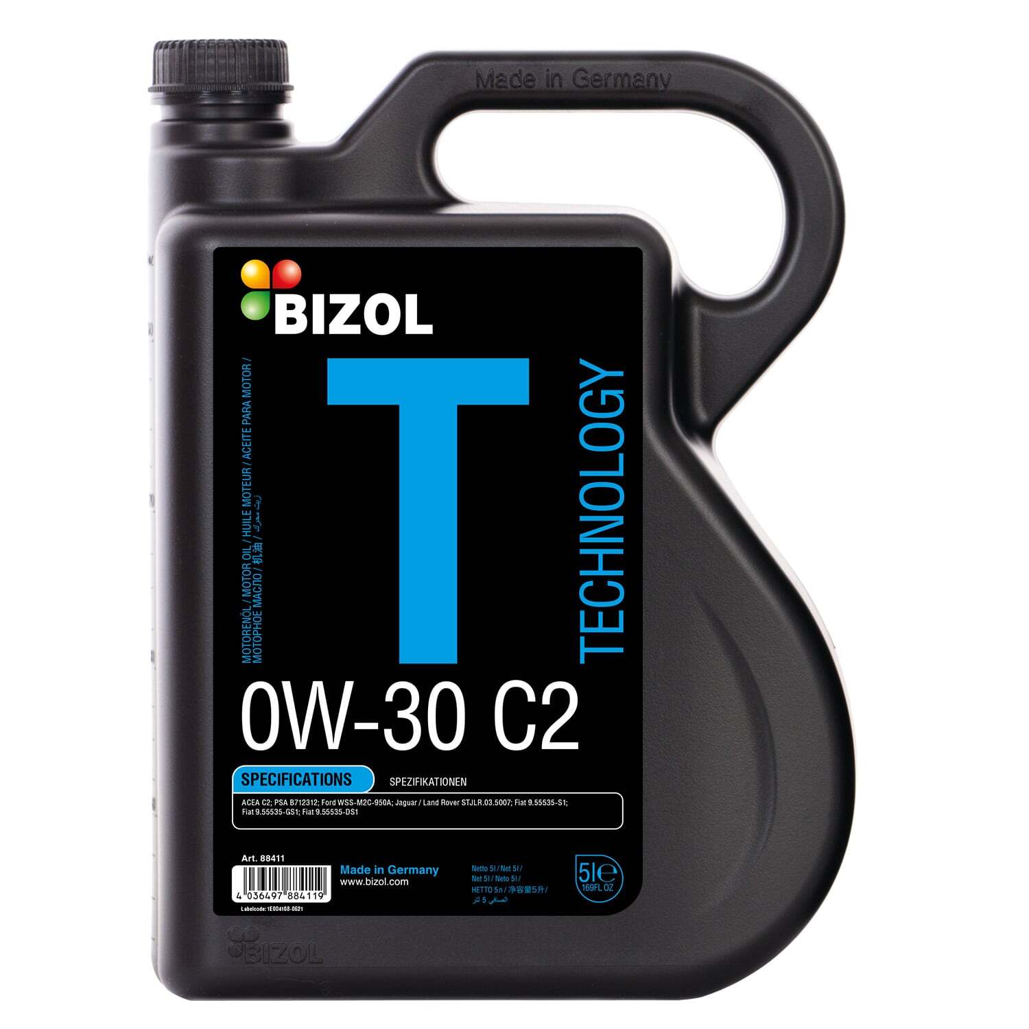 Моторное масло BIZOL Technology 0W-30 C2 5л
