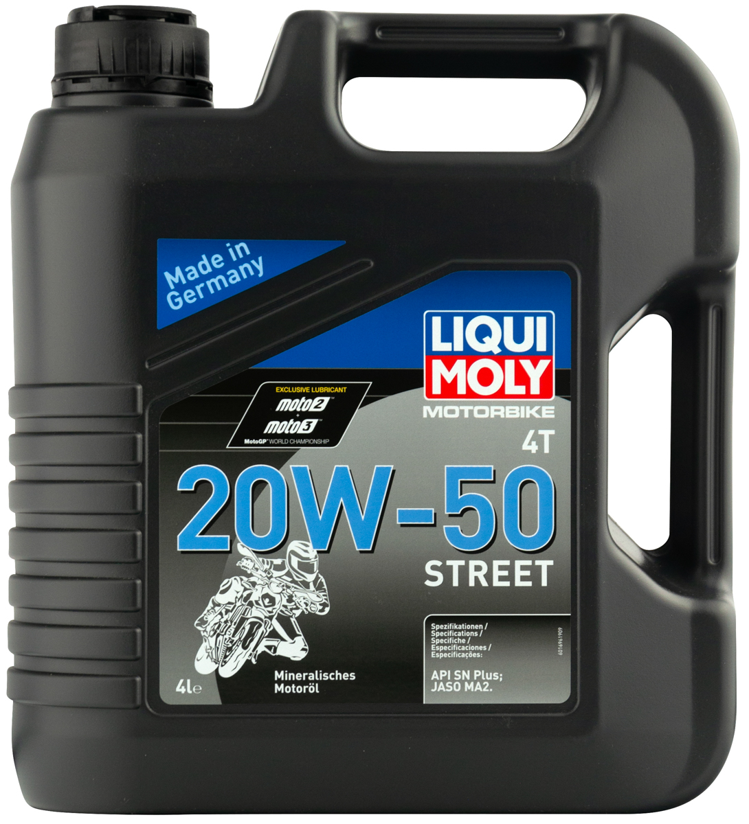 Моторное масло Liqui Moly Motorbike 4T Street 20W50 минеральное 4л