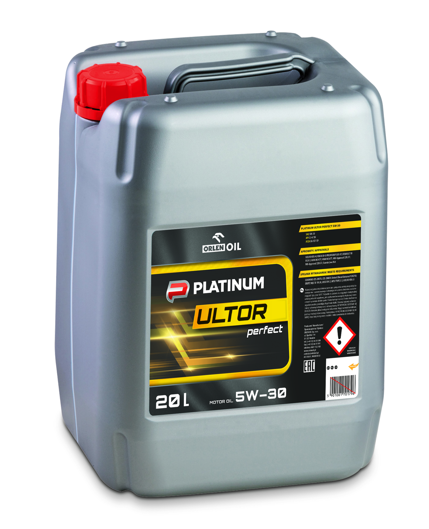 OrlenOil Platinum Ultor Perfect 5W30 Синтетическое моторное масло для грузовых автомобилей