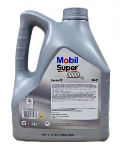Моторное масло Mobil Super 3000 X1 Formula FE 5W30 синтетическое 4л