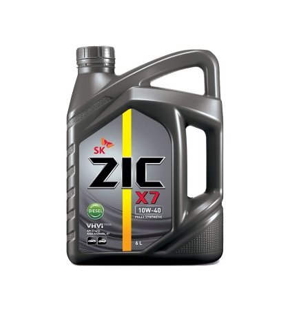 Моторное масло Zic X7 Diesel 10W40 синтетическое 4л