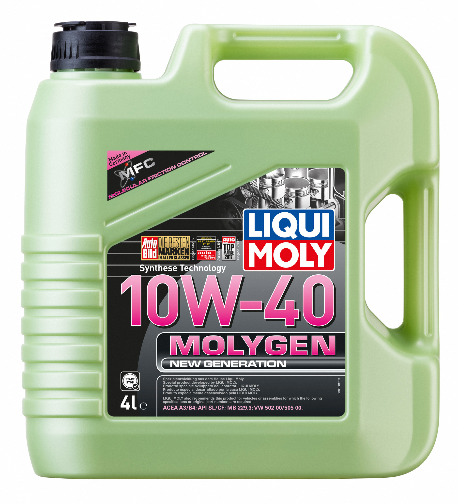 Набор 4+2 LIqui Moly Molygen 10W40 синтетическое моторное масло