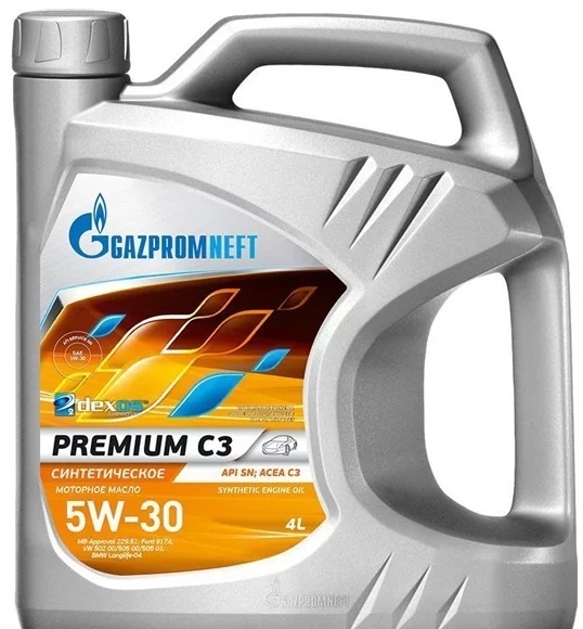Масло моторное Gazpromneft Premium C3 5W-30 синтетическое 4 л