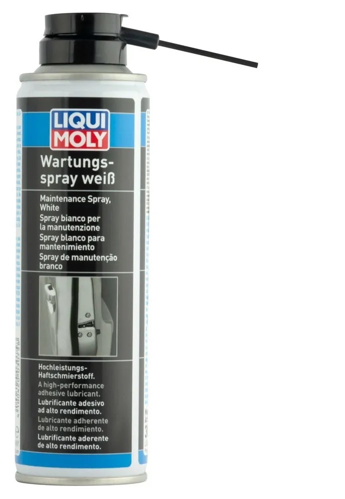Грязеотталкивающая белая смазка Liqui Moly Wartungs Spray Weiss 250 мл.