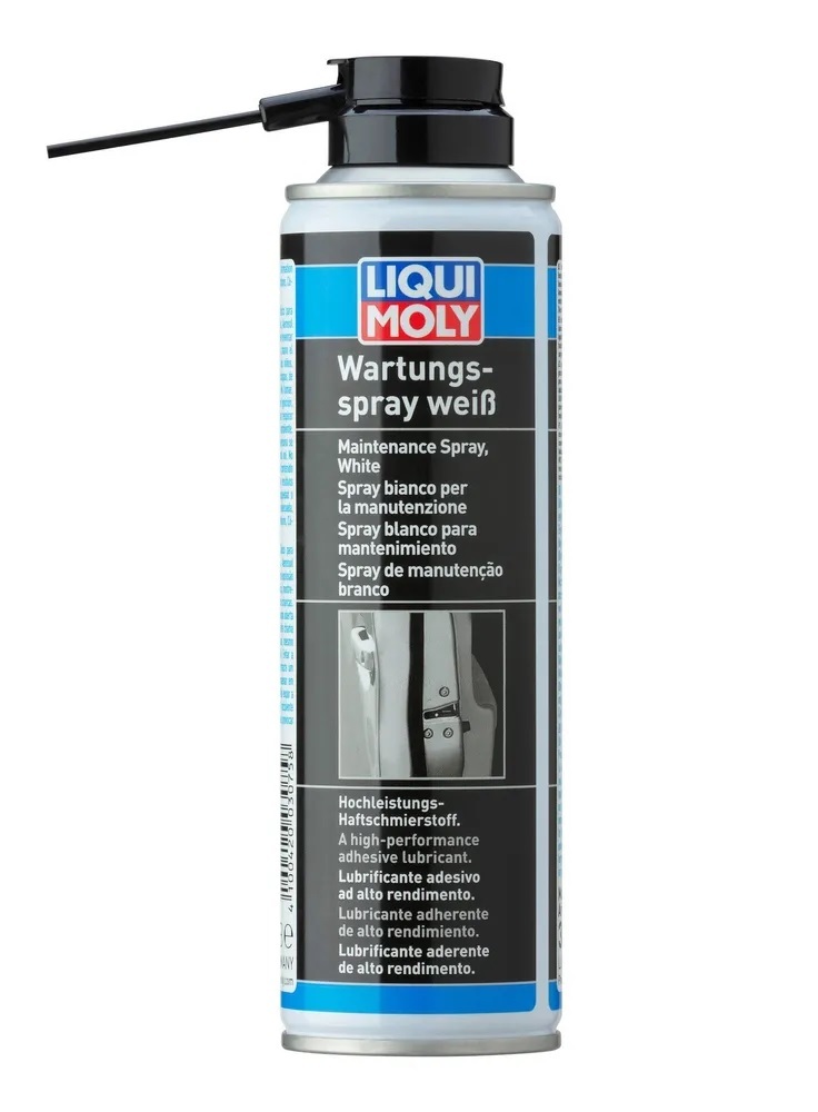 Грязеотталкивающая белая смазка Liqui Moly Wartungs Spray Weiss 250 мл.