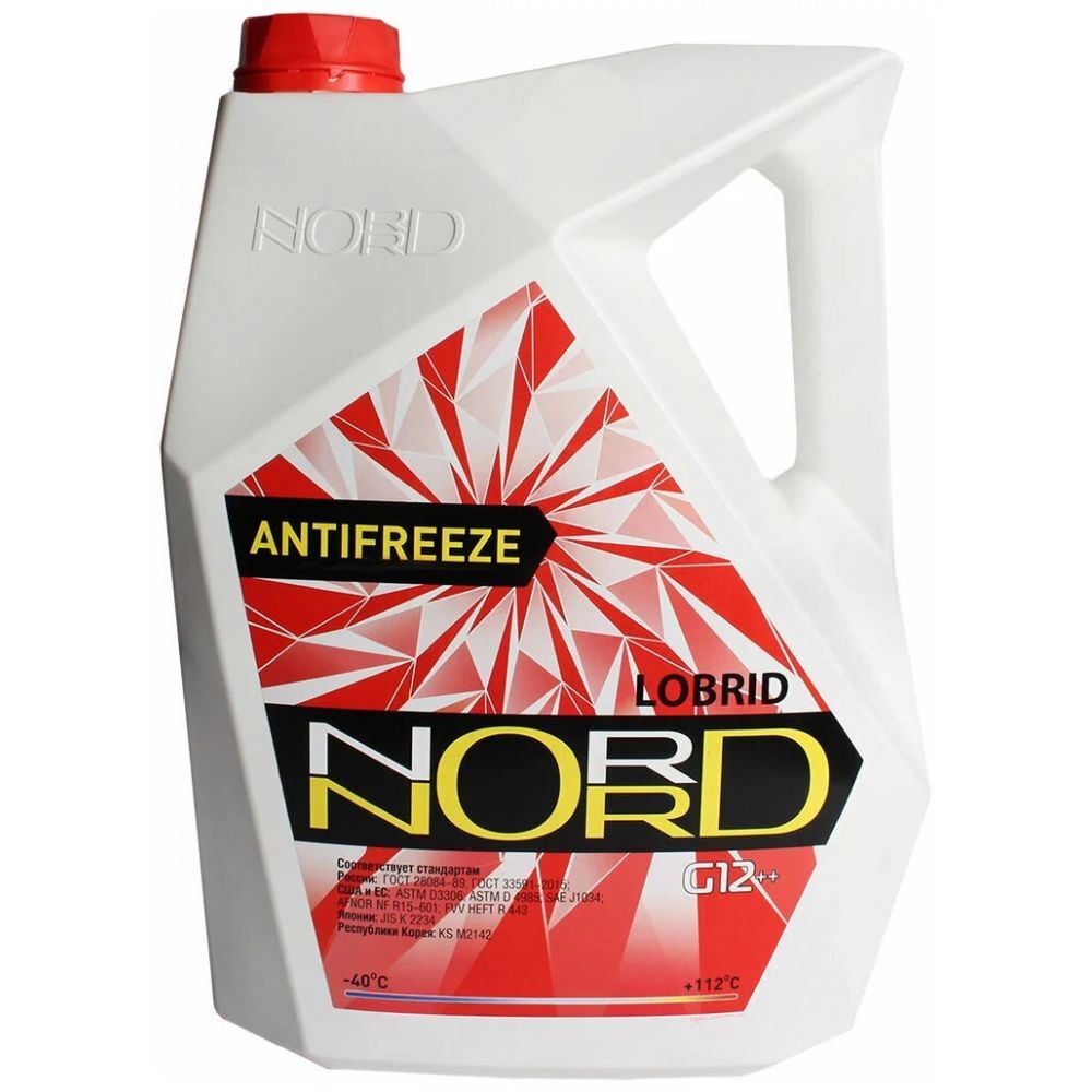 Антифриз NORD High Quality Antifreeze готовый -40C красный 10 кг