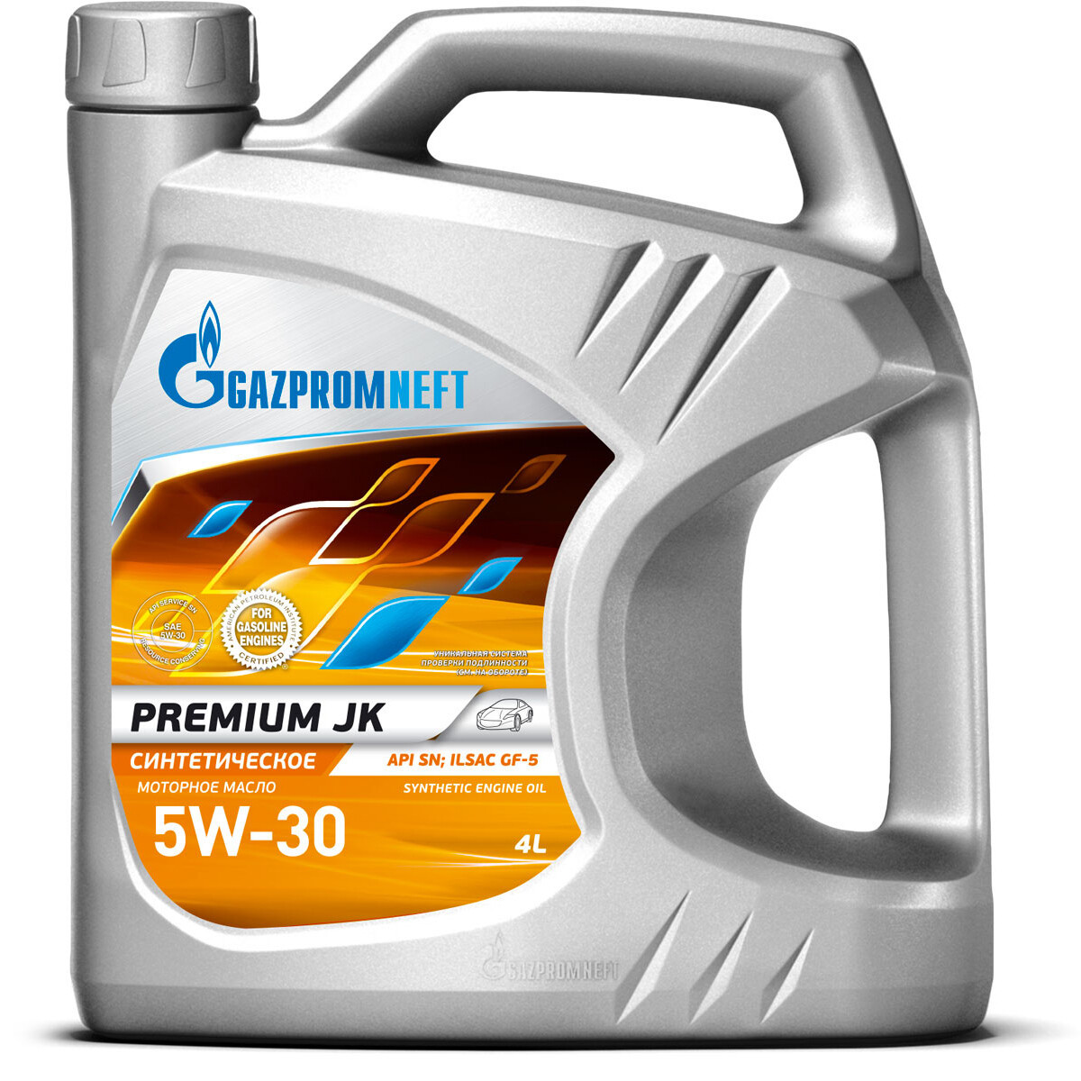 Масло моторное Gazpromneft (Газпром) Premium JK 5W30 4л синтетическое