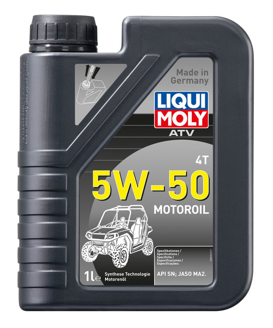 Моторное масло Liqui Moly ATV 4T Motoroil 5w50 hc-синтетическое 1л