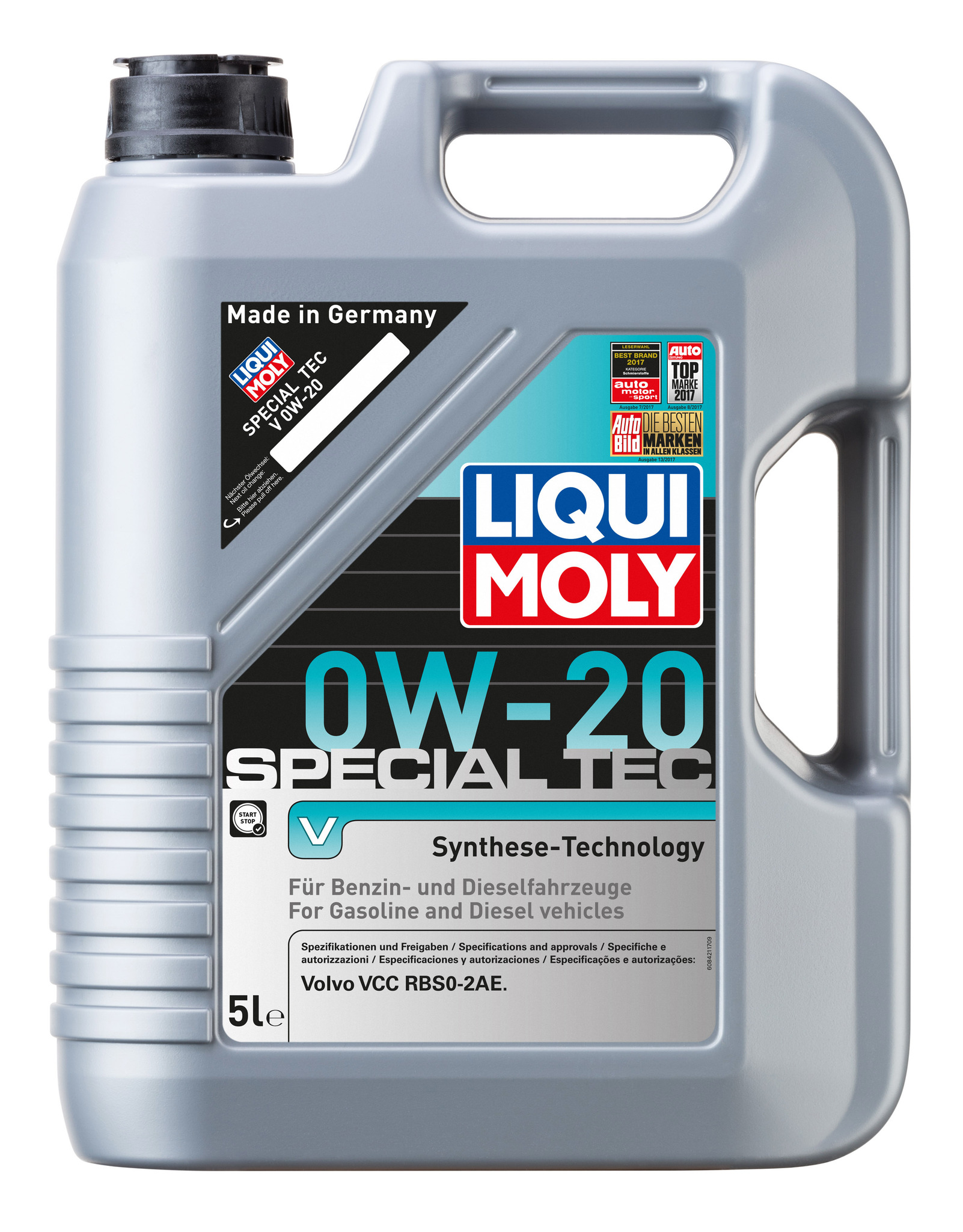Моторное масло Liqui Moly Special Tec V 0W20 hc-синтетическое 5л
