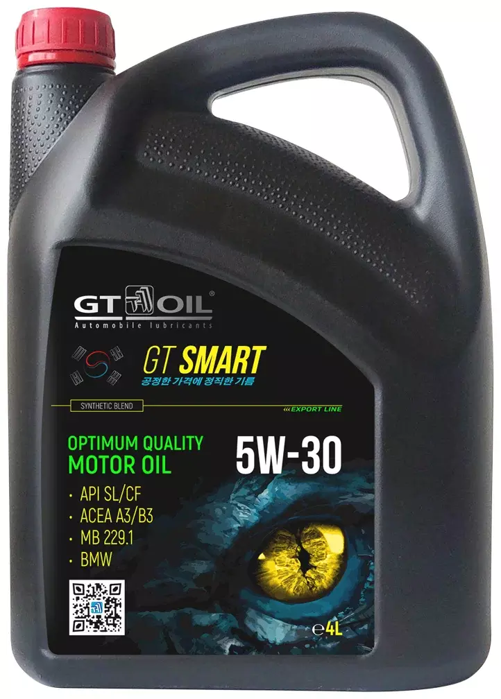 Полусинтетическое моторное масло GT OIL GT Smart 5W-30, 4 л