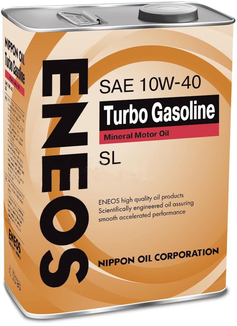 Eneos Turbo Gasoline SL 10W40 (4л) - Масло моторное минеральное