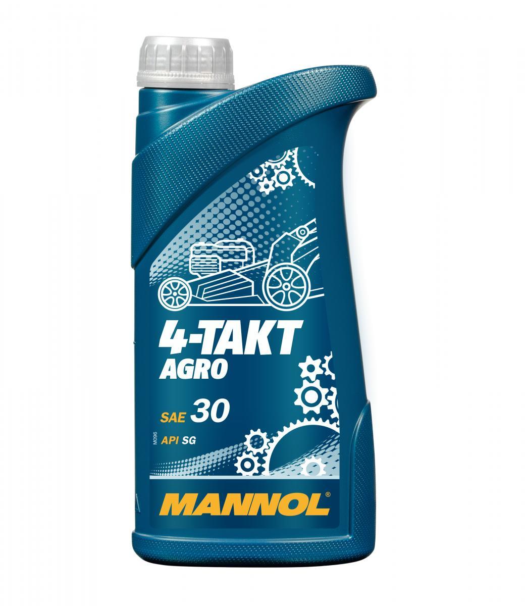 Моторное масло для садовой техники Mannol AGRO 4-Takt SAE30 минеральное 1л