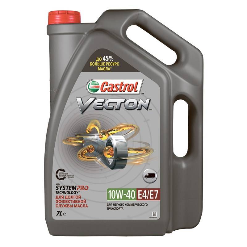 Castrol Vecton 10w40  E4/E7  Моторное масло для коммерческого транспорта