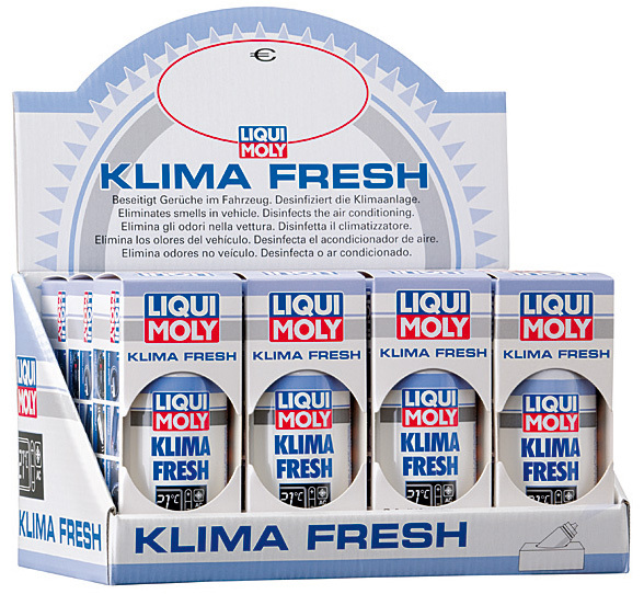 Liqui Moly Klimafresh освежитель Выгодная упаковка 12 штук Устранит запах за 10 минут + лимонная свежесть