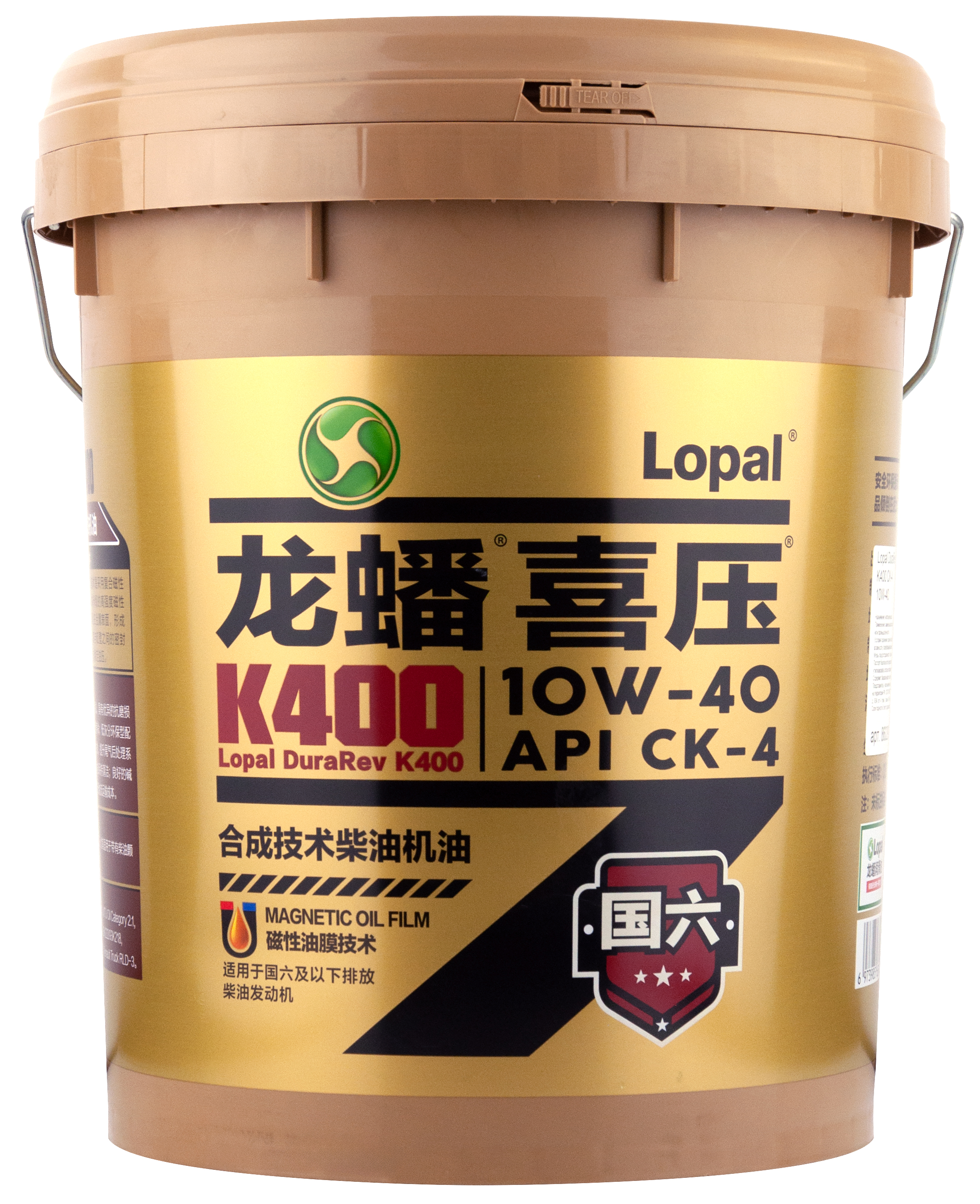 Моторное масло Lopal DuraRev K400 CK-4 10W-40 синтетическое 18л