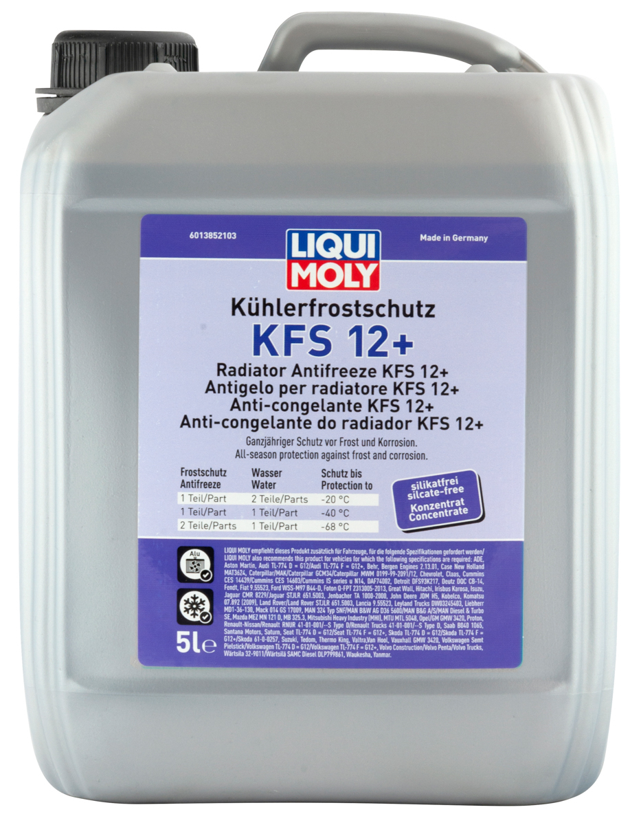 Антифриз концентрат Liqui Moly KFS 2001 Plus, красный G12, 5л