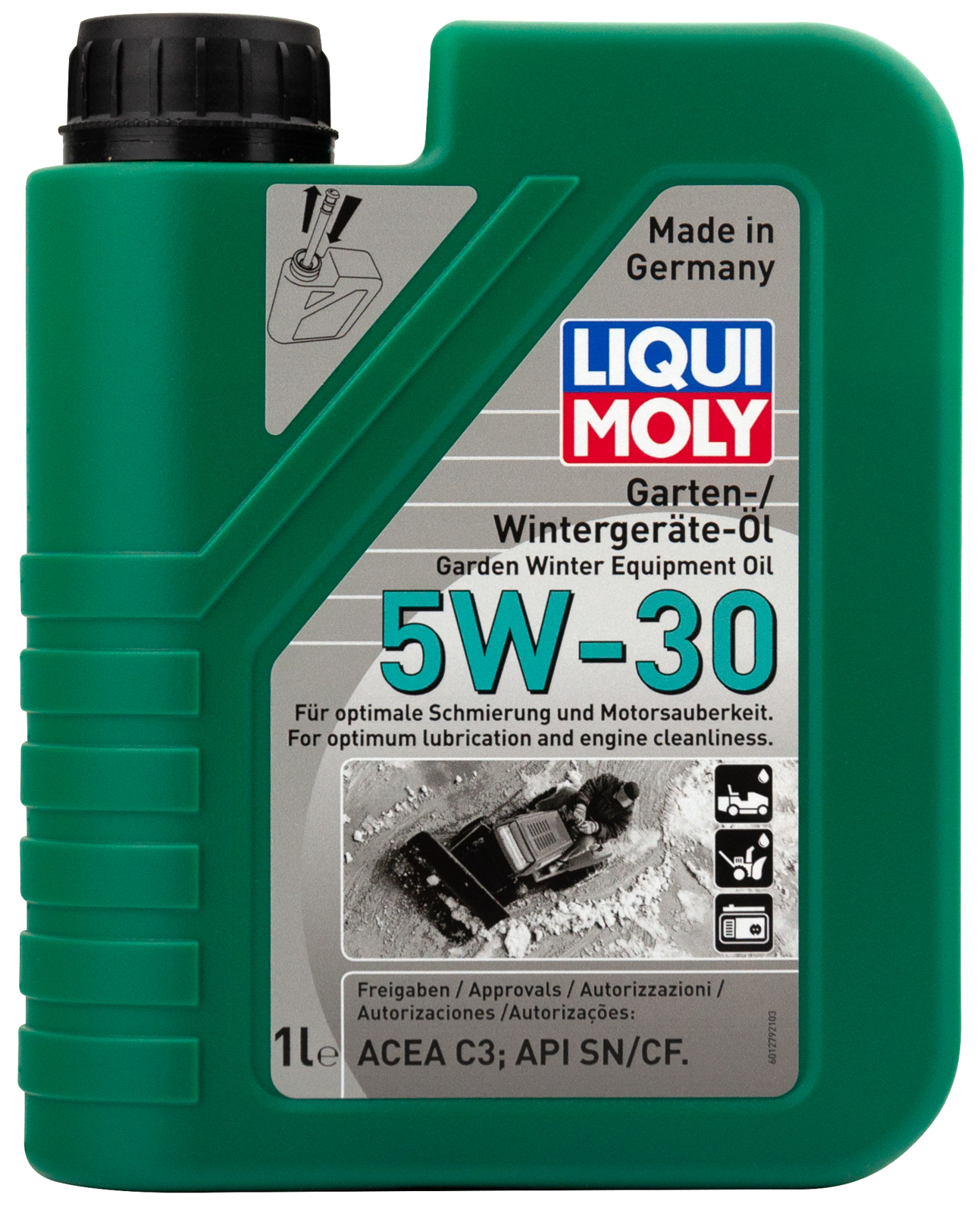 Моторное масло для садовой техники Liqui Moly Garten-Wintergerate-Oil, синтетическое, 5W-30, 1 л