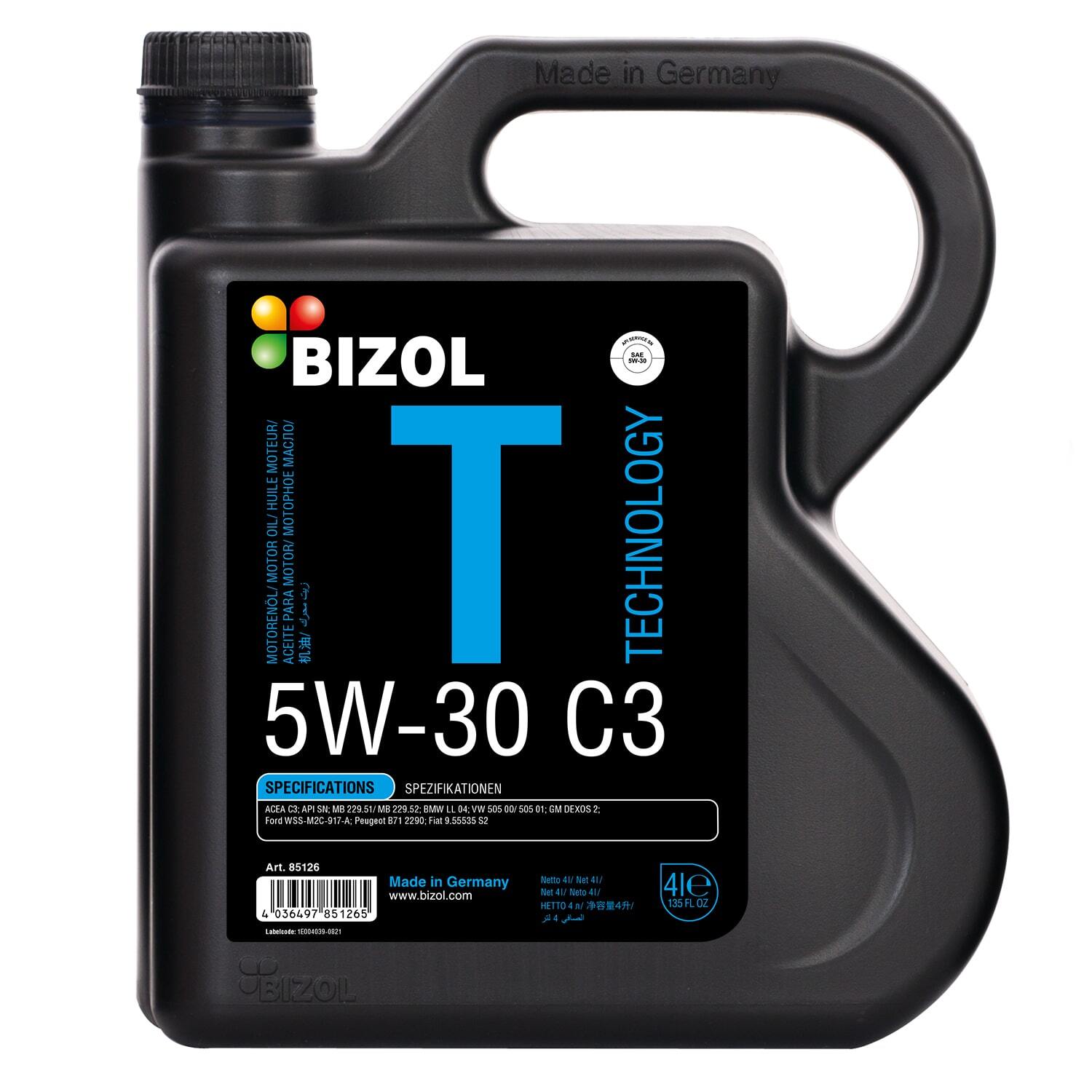 Синтетическое масло BIZOL Technology 5W-30 SN C3 (4л)