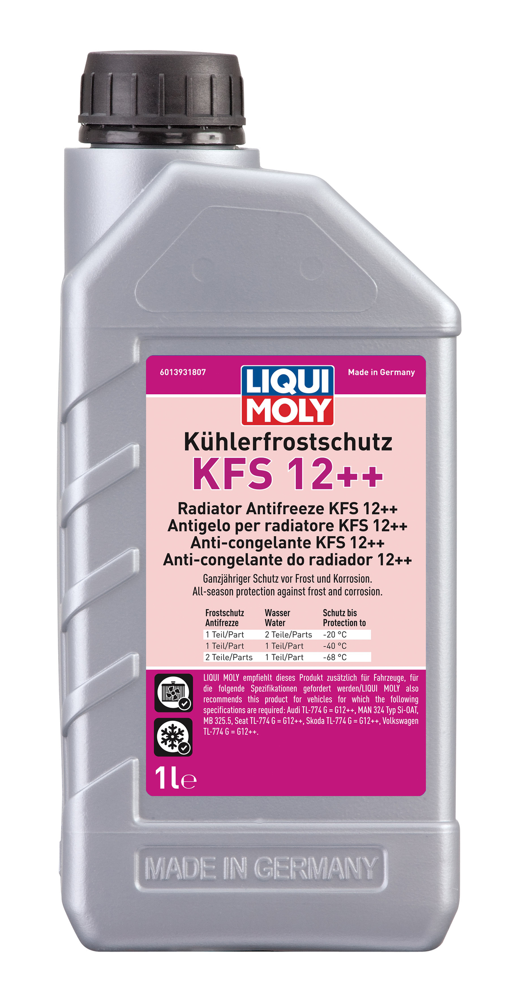 Антифриз-концентрат Liqui Moly Kuhlerfrostschutz KFS 12++  красный 1л