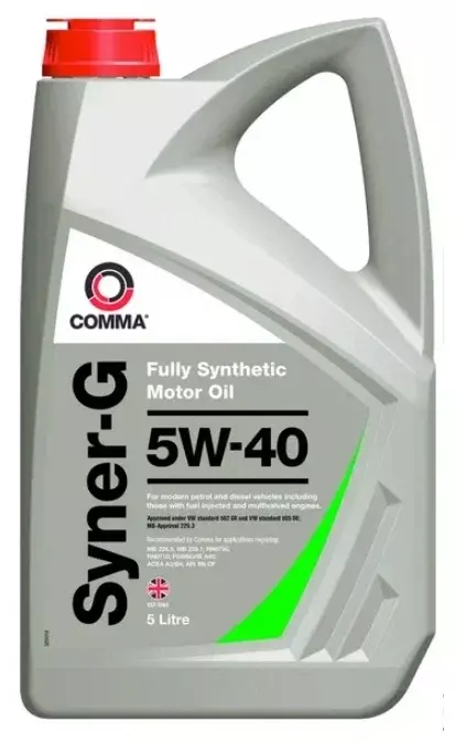 Синтетическое моторное масло Comma Syner-G 5W-40, 4 л, 3.6 кг