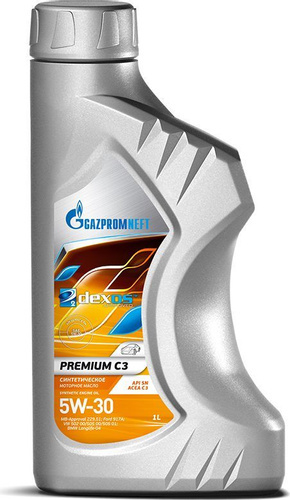 Масло моторное Gazpromneft (Газпром) Premium С3 5W30 1л синтетическое