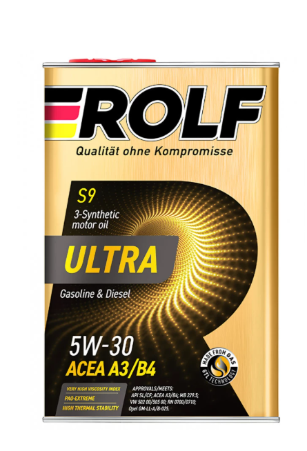 Моторное масло ROLF ULTRA 5W-30 A3/B4 SL/CF, синтетическое, 1л