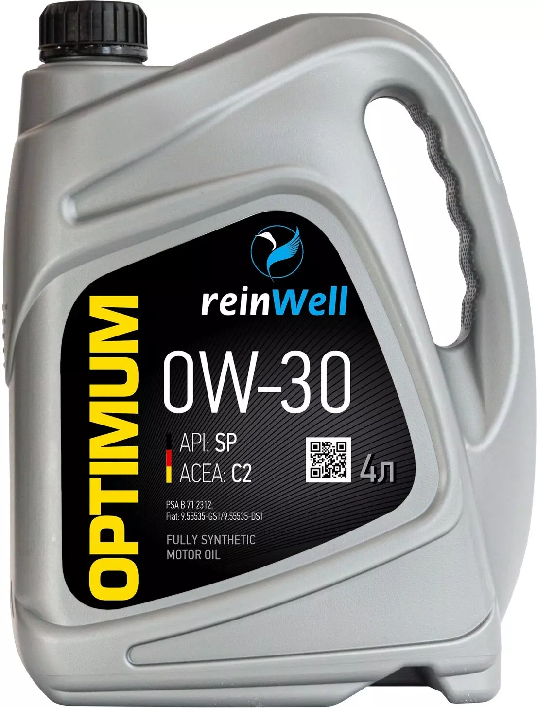 Моторное масло ReinWell 0W-30 API SP, ACEA C2, 4л