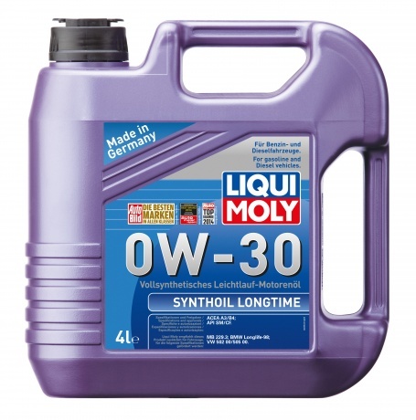 Моторное масло Liqui Moly Synthoil Longtime 0W30 синтетическое моторное масло 4л