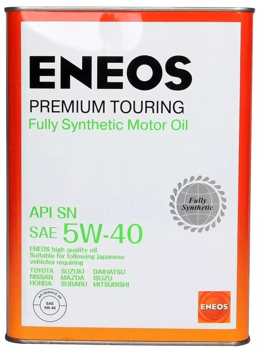 Синтетическое моторное масло ENEOS Premium Touring SN 5W-40, 4 л